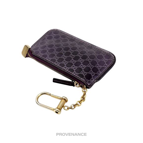 🔴 Gucci Key Pouch Cles - GG MicroGuccissima Patent Purple - Picture 4 of 6